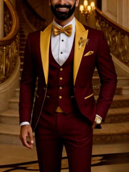 Quality Men's Suit Fit Tuxedo 3 Pieces Suit Dress Wedding Work & Party