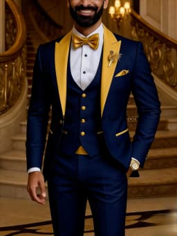 Quality Men's Suit Fit Tuxedo 3 Pieces Suit Dress Wedding Work & Party