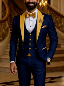 Quality Men's Suit Fit Tuxedo 3 Pieces Suit Dress Wedding Work & Party