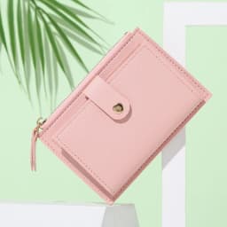 Fashion Women Wallets Leather Female Purse Mini Hasp Solid Multi-Cards Holder Coin Short Wallets Slim Small Wallet Zipper Hasp