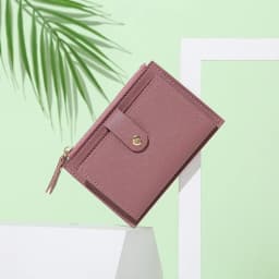 Fashion Women Wallets Leather Female Purse Mini Hasp Solid Multi-Cards Holder Coin Short Wallets Slim Small Wallet Zipper Hasp