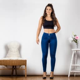 Shascullfites Melody Mid Rise Super Stretch Skinny Jeans Mom Jeans Dark Blue Pull On Straight Leg Bum Lifting Jeggings Women