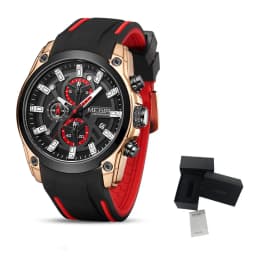 MEGIR Original Blue Sport Watch for Men Luxury Military Quartz Chronograph Clock Luminous Big Dial Wristwatch Montre Homme 2144