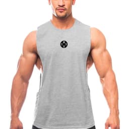 Muscleguys Mens Gym Clothing Workout Tank Tops Fitness Bodybuilding Low Cut Armholes Vest Muscle Singlets Activewear Tanktop
