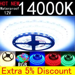 Waterproof 12V LED Strip Light 60 LED/m Warm White Flexible LED Strip Light 1m 2m 3m 4m 5m Replacement for 5050 RGB Black PCB