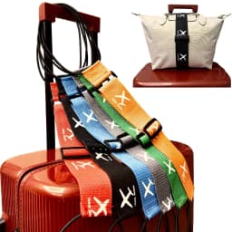 Airplane Pattern Luggage Straps Bag Bungee Suitcase Adjustable Belt, Travel Suitcase Elastic Strap Belt Luggage Accessories