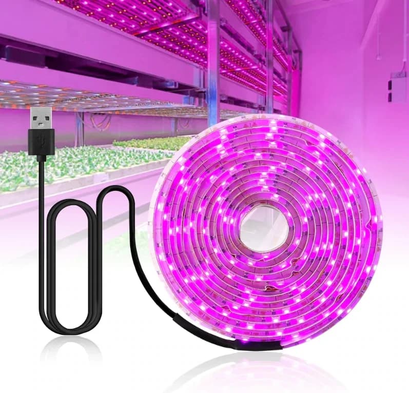 LED Grow Light Full Spectrum USB Grow Light Strip 0.5m 1m 2m 2835 Chip LED Phyto Lamp for Plants Flowers Greenhouse Hydroponic