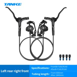TANKE MT200 Bike Hydraulic Disc Brake MTB Brake BL BR 800/1600mm Bicycle Brake 2 Piston 3 Finger Steel Lever Bike Parts Upgrade