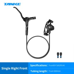 TANKE MT200 Bike Hydraulic Disc Brake MTB Brake BL BR 800/1600mm Bicycle Brake 2 Piston 3 Finger Steel Lever Bike Parts Upgrade