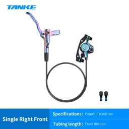 TANKE MT200 Bike Hydraulic Disc Brake MTB Brake BL BR 800/1600mm Bicycle Brake 2 Piston 3 Finger Steel Lever Bike Parts Upgrade