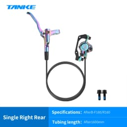 TANKE MT200 Bike Hydraulic Disc Brake MTB Brake BL BR 800/1600mm Bicycle Brake 2 Piston 3 Finger Steel Lever Bike Parts Upgrade