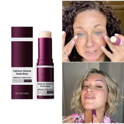 Calcium Volume Multi Balm Korean Skincare Stick,Face & Eye Cream,Collagen Deep Moisturizing Anti-Wrinkle,Suitable for Pre Makeup