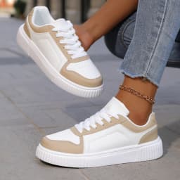 YRZL Womens Sneakers Autumn White Shoes Lightweight Thick Sole Non Slip Skatebaord Shoes Unisex Casual Sports Shoes for Man