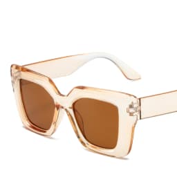 New Vintage Sunglasses Women Men Square Big Frame Sun Glasses Female Brand Designer Retro Shades Fashion Cat Eye Sunglasses