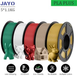 JAYO PLA Plus 3D Printer Filament 5 Rolls Filament PLA PLUS 23 Colors 1.75mm FDM 3D Printer Materials Support Free Combination