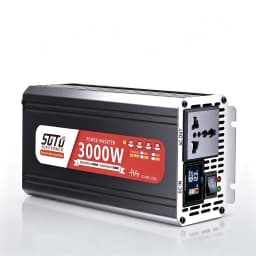 Pure Sine Wave Inverter 3000W 12V24V to 220V 50Hz to 110V 60Hz Car Home Battery Solar Power Converter Universal Socket
