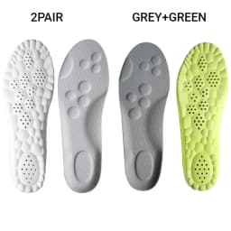 4PCS Unisex PU Orthopedic Insoles Super Soft For Shoes 신발깔창 Antibacterial Deodorization Sweat Absorption Insert Running ShoesPad