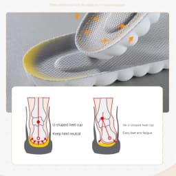 4PCS Unisex PU Orthopedic Insoles Super Soft For Shoes 신발깔창 Antibacterial Deodorization Sweat Absorption Insert Running ShoesPad