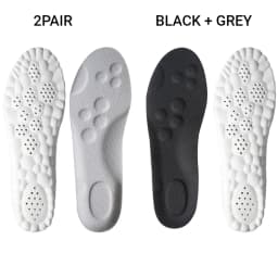 4PCS Unisex PU Orthopedic Insoles Super Soft For Shoes 신발깔창 Antibacterial Deodorization Sweat Absorption Insert Running ShoesPad