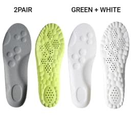 4PCS Unisex PU Orthopedic Insoles Super Soft For Shoes 신발깔창 Antibacterial Deodorization Sweat Absorption Insert Running ShoesPad
