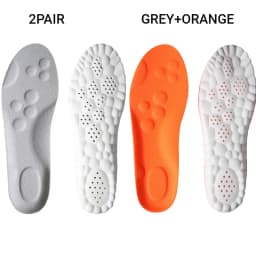 4PCS Unisex PU Orthopedic Insoles Super Soft For Shoes 신발깔창 Antibacterial Deodorization Sweat Absorption Insert Running ShoesPad