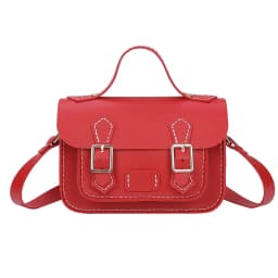 Customized DIY PU Leather Cambridge Bag Handmade Sewing Women Crossbody Shoulder Bag Handcrafted Semi-finished Kit Colorful