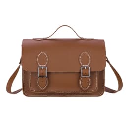 Customized DIY PU Leather Cambridge Bag Handmade Sewing Women Crossbody Shoulder Bag Handcrafted Semi-finished Kit Colorful