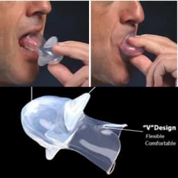 1Pcs Silicone Anti Snoring Tongue Anti-snoring Mouthpiece Braces Sleep Apnea Aid Stop Snore Anti Snore Secure Sleep Gear