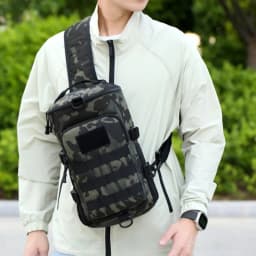 Tactical Climbing Chest Bag Men Hiking Camping Fishing Cycling Shoulder Crossbody Bag Sports Outdoor Travel Training Fanny Pack