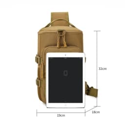 Tactical Climbing Chest Bag Men Hiking Camping Fishing Cycling Shoulder Crossbody Bag Sports Outdoor Travel Training Fanny Pack