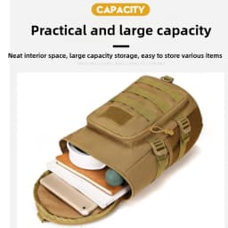 Tactical Climbing Chest Bag Men Hiking Camping Fishing Cycling Shoulder Crossbody Bag Sports Outdoor Travel Training Fanny Pack