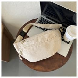 Corduroy Women Waist Bag Canvas Student Shoulder Crossbody Chest Bag 2026 Fanny Pack Fashion Phone Banana Female Bum Belt Bags