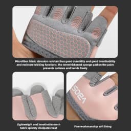 1Pair Four Finger Gloves For Weightlifting Training Men and Women Pilates Aerial Yoga Sports Fitness Non-slip Half-finger Gloves