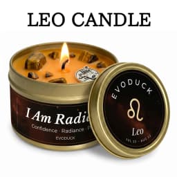 12 Zodiac Candles Set Astrology Scented Soy Candles with Healing Crystal Gemstones 3oz Tin Affirmation Meditation Gift for Women