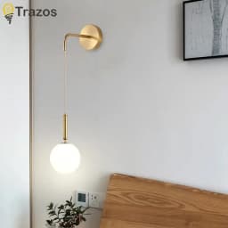 Modern Simple Aluminum Acrylic Wall Lamp Nordic Creative LED Luxury Living Room Bedroom Bedside Wall Lamp Lighting