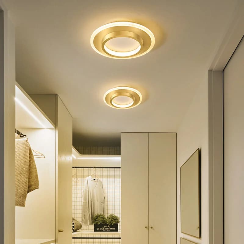 Modern LED Ceiling Light for Corridor Hallway Stairs Aisle Entrance Balcony Small Round Chandelier for Living Dining Bedroom