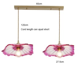 Vintage Pendant Lights Flower Glass Hanging Lamps Home Decoration Lighting Living Room Bedroom Bedside Light Fixture Indoor Shop