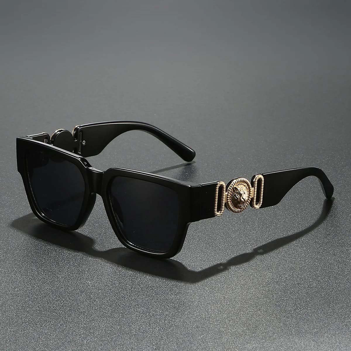 2025 Newest Luxury Sunglasses For Men And Women Square Lion Brand Designer Unisex Glasses Classic Style UV400