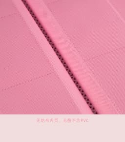 Sanseking Premium Zipper 4/9/12 Pocket PU Card Binder - Aesthetic Pink & White Album for Pokemon Cards, Game Collection & Fan