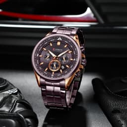 CURREN Luxury Brand Watches for Men Casual Sporty Quartz Wristwatch with Stainless Steel Band Chronograph Clock Male Silver