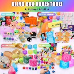 Squishy Squeeze Sensory Fidget Toy Stress Anxiety Relief Cute Rainbow Mystery Blind Box Surprise Pack For Teens Adults Gift