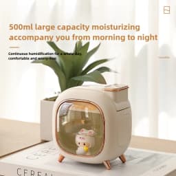 Cartoon Dolls Ultrasonic Air Humidifier 500ML Large Capacity Aroma Essential Oil Diffuser USB Colourful Breathing Night Lights