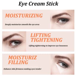 Snail Eye Cream Stick Collagen Fade Fine Lines Wrinkle Lightening Dark Circles Firming Eye Bags Puffiness Moisturizing Eye Cream
