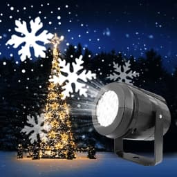 LED USB Snowflake Projector Holiday Lights Christmas Projection Stage Lamp Snow Spotlight for Navidad New Year 2027 Party Decor