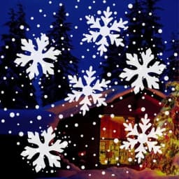 LED USB Snowflake Projector Holiday Lights Christmas Projection Stage Lamp Snow Spotlight for Navidad New Year 2027 Party Decor