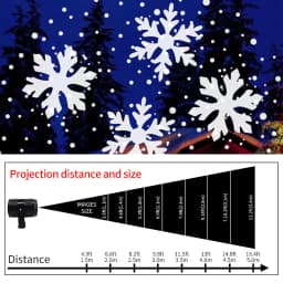 LED USB Snowflake Projector Holiday Lights Christmas Projection Stage Lamp Snow Spotlight for Navidad New Year 2027 Party Decor