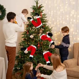 Santa Claus Elf Legs Doll Christmas Tree Decoration Home Fireplace Hanging Ornament Xmas Tree Picks New Year Party Supplies Gift