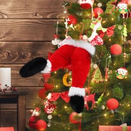 Santa Claus Elf Legs Doll Christmas Tree Decoration Home Fireplace Hanging Ornament Xmas Tree Picks New Year Party Supplies Gift