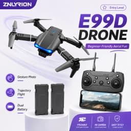 ZNLYRION FPV Drone Dual Camera Optical Flow Hover Foldable RC Quadcopter APP Path Flight Beginner Drone Toy