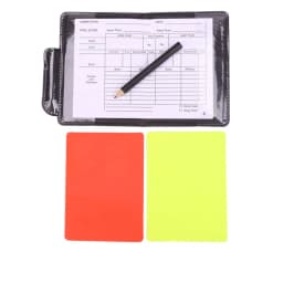 Football Whistle Referee Football Card Set With Pen Notebook Wallet Set Training Fair Play Toss Professional Sports Equipment